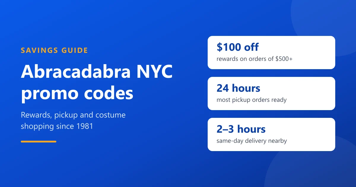 Abracadabra NYC Promo Codes, Rewards and Costume Shopping Tips