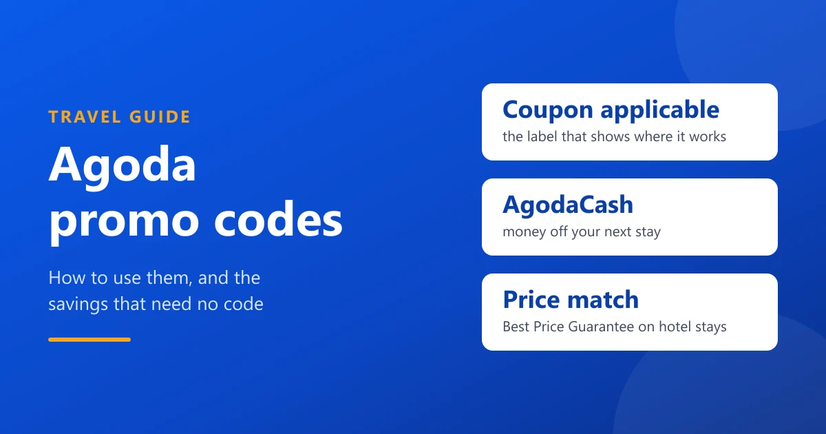 Agoda Promo Codes: Where to Enter Them and the Savings That Need No Code
