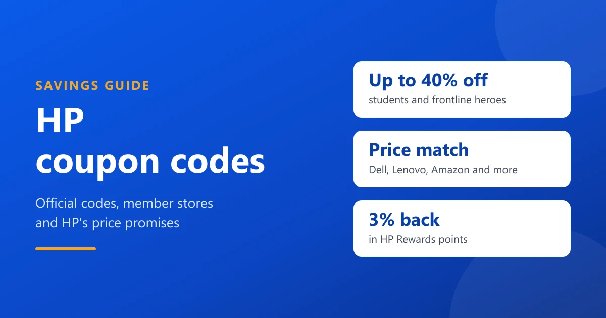 HP Coupon Codes: Where to Enter Them and Every Way to Save at HP.com