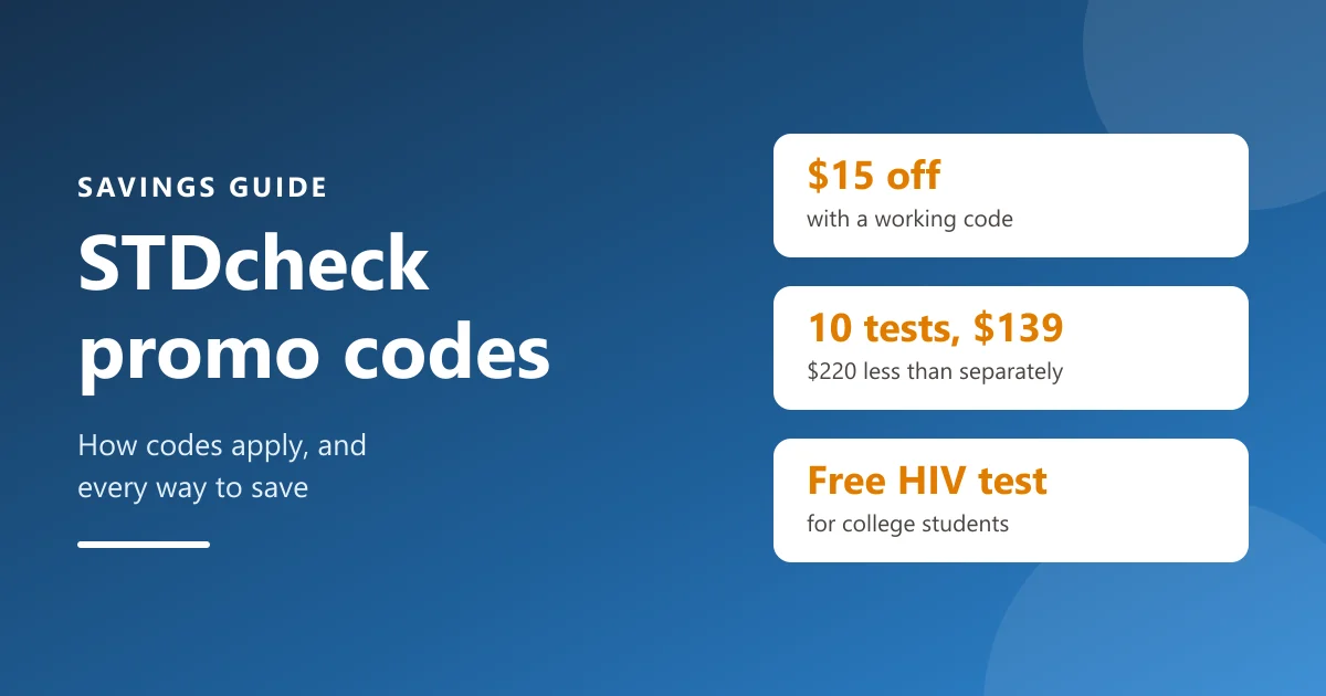 STDcheck Promo Codes: How They Work and Every Way to Save on Private STD Testing